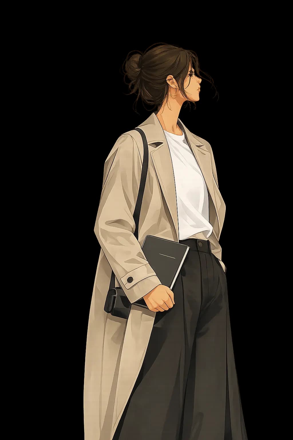 Illustrated portrait of Andrea, brand manager